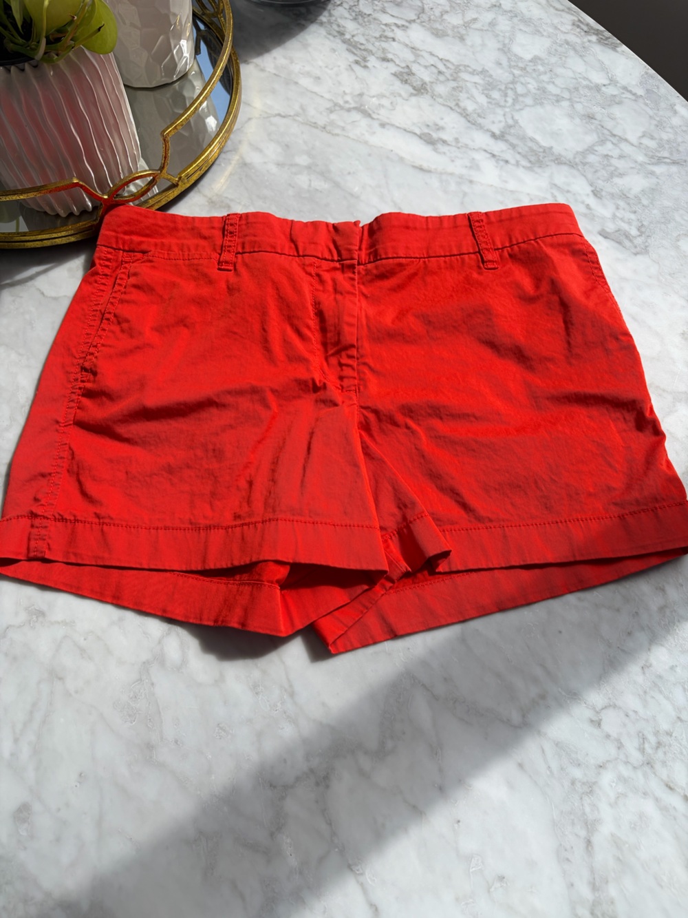J. Crew Orange Chino Shorts